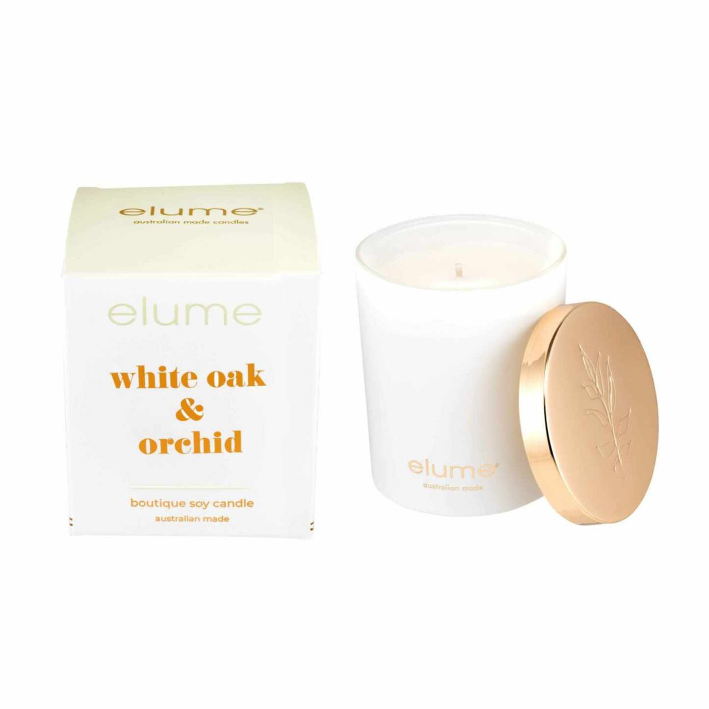 White Oak and Orchid: Elume Boutique Soy Candle