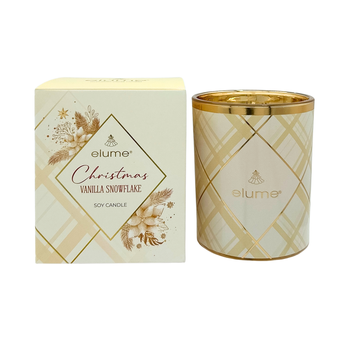 Christmas Vanilla Snowflake Soy Candles 200g