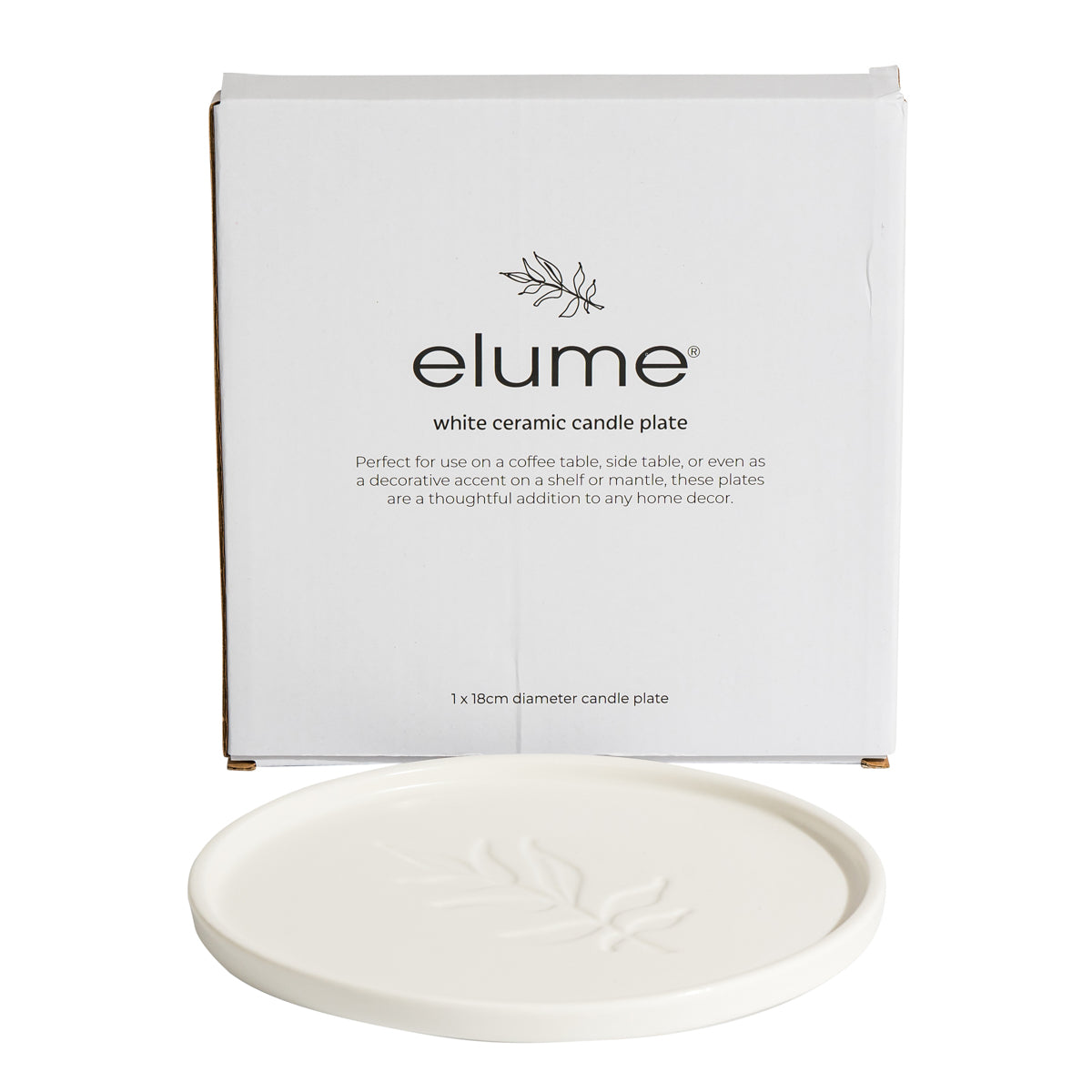 Tray – Round Ceramic Pillar Plate – Large