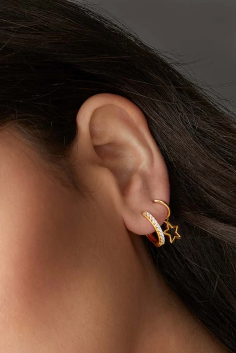 Gold Crystal Huggies