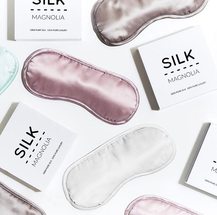 Silk Eye Mask Arctic White