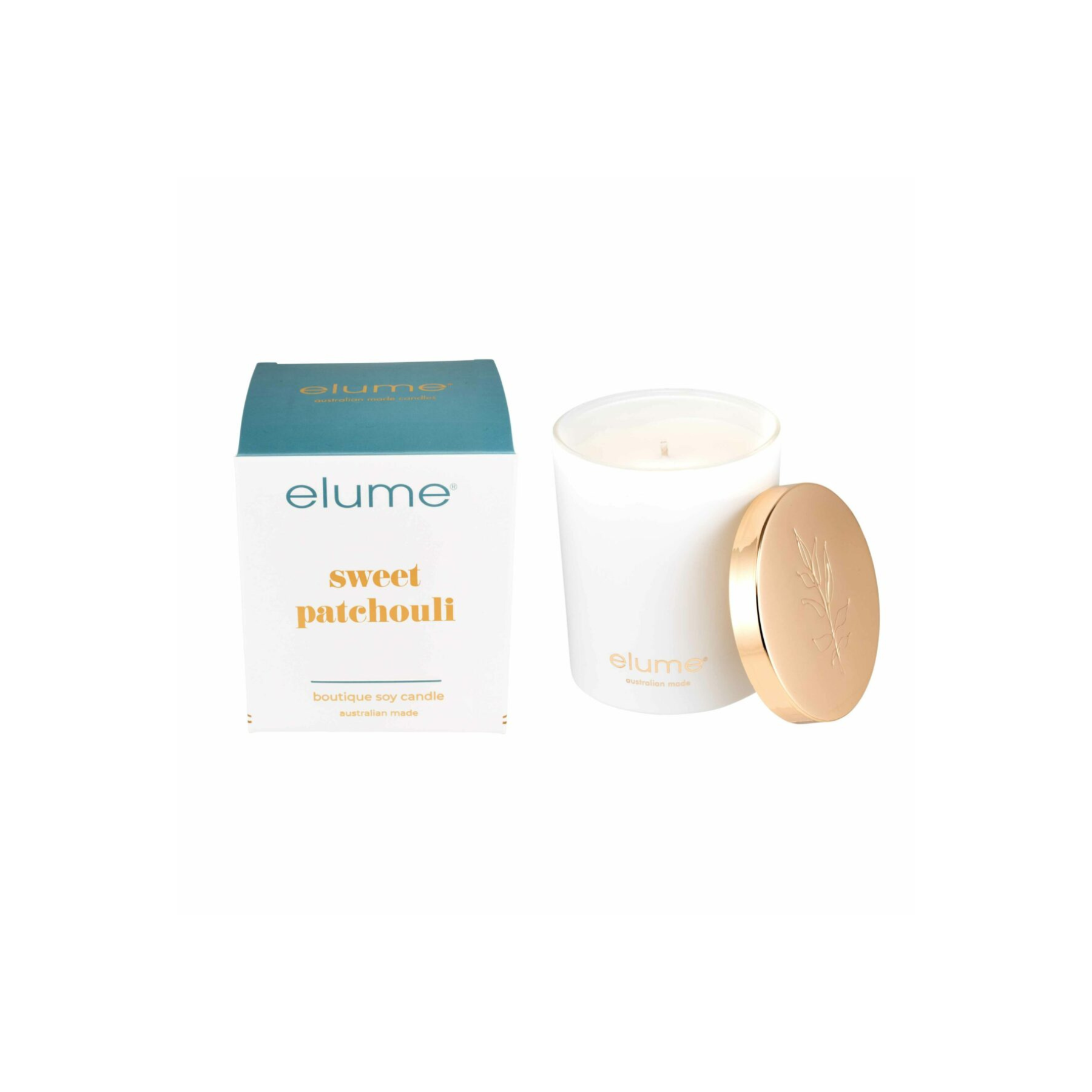 Sweet Patchouli: Elume Boutique Soy Candle
