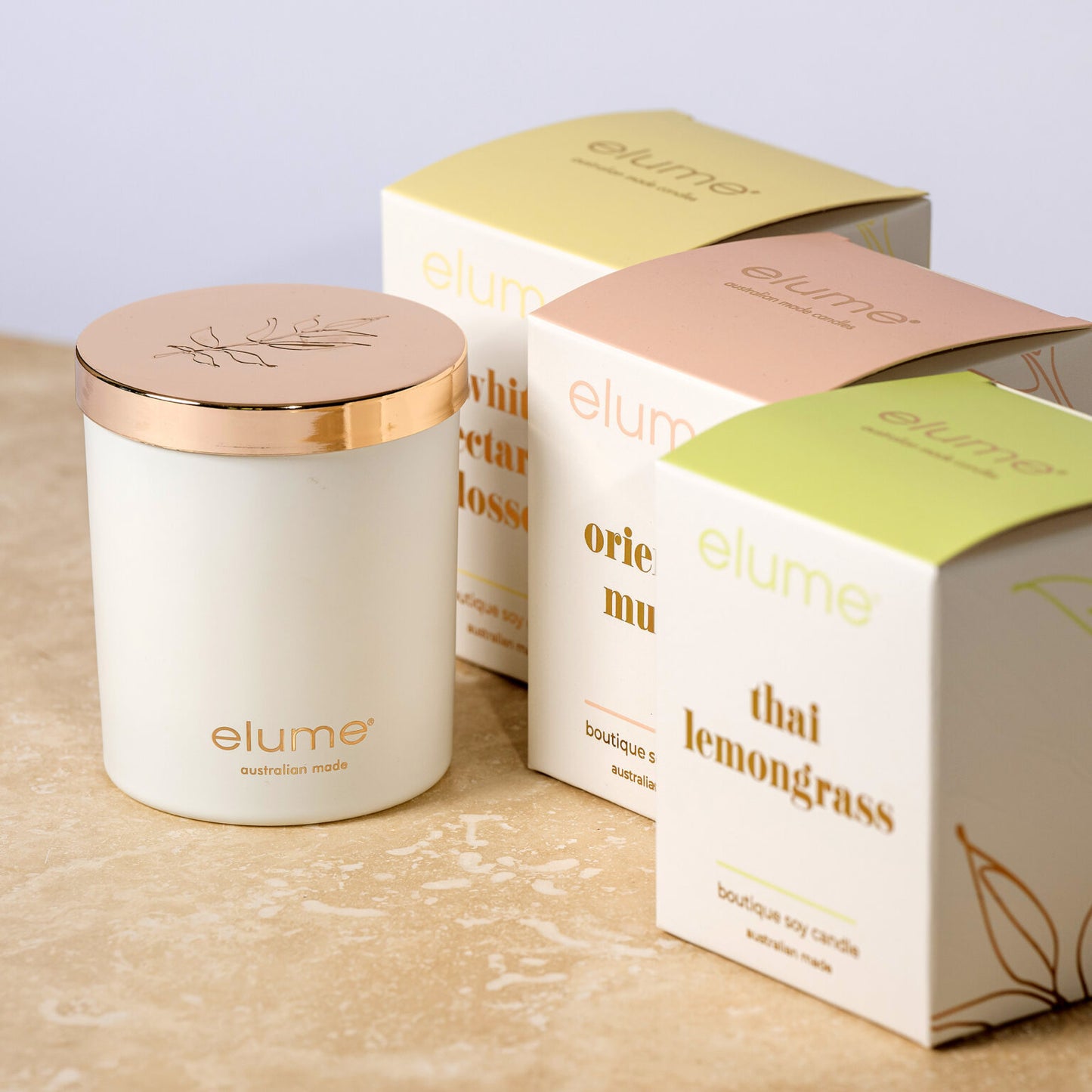 White Oak and Orchid: Elume Boutique Soy Candle