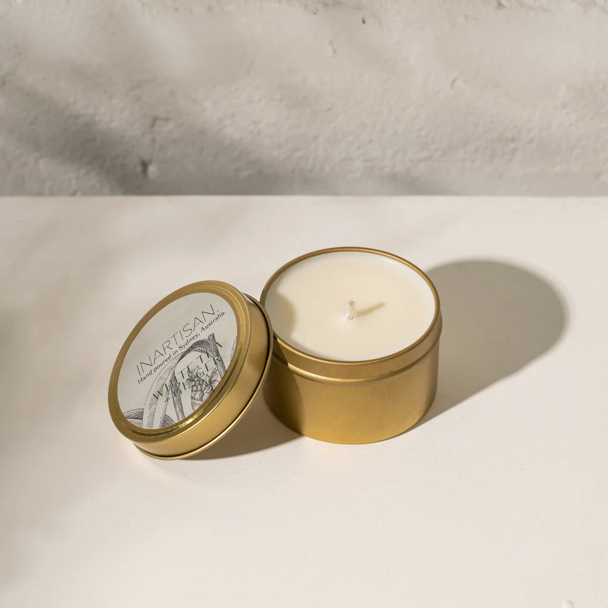 Inartisan Travel Candle - White Tea and Ginger