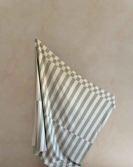 Sand Society Beach Towel - Pistachio for two
