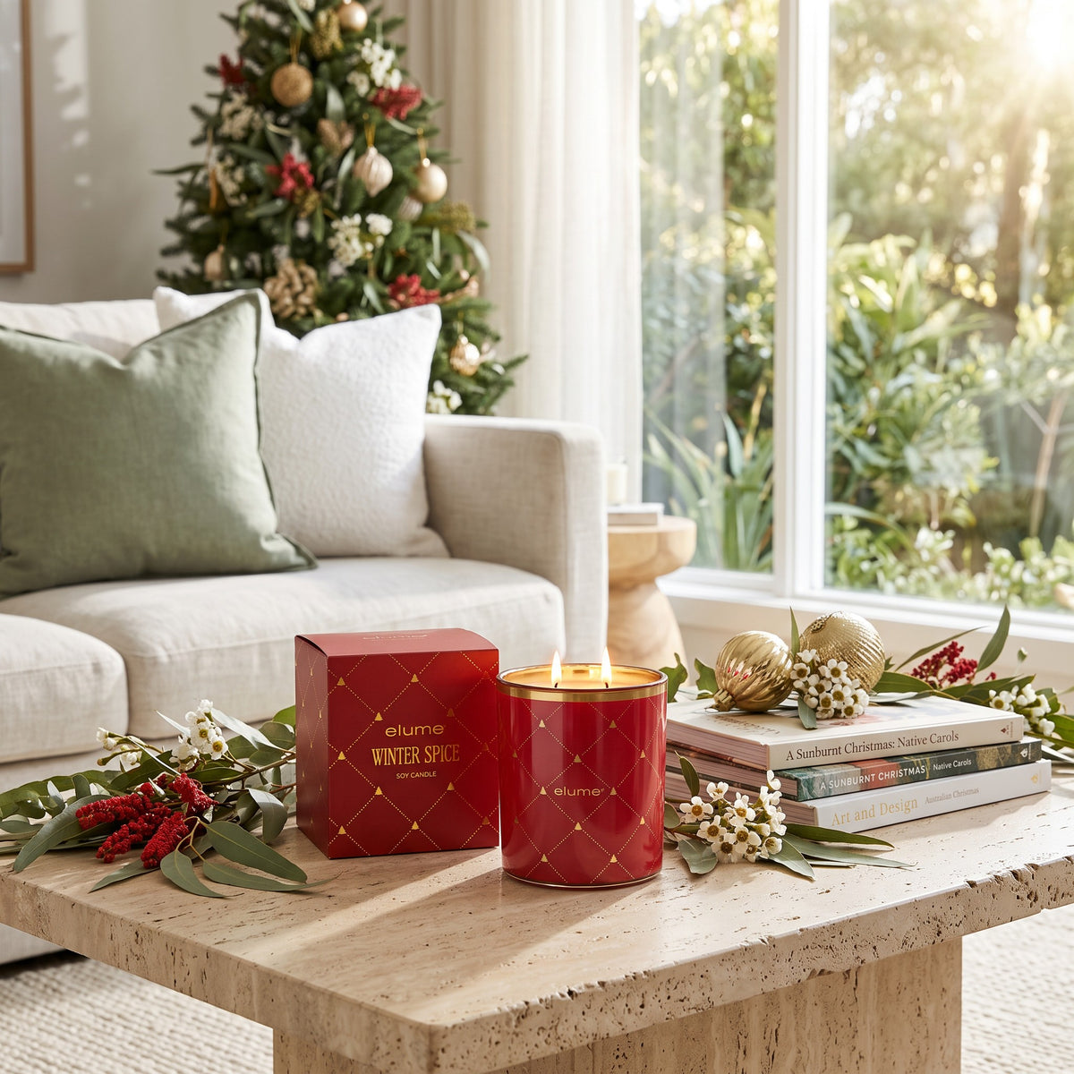 Christmas Winter Spice Soy Candle 400g