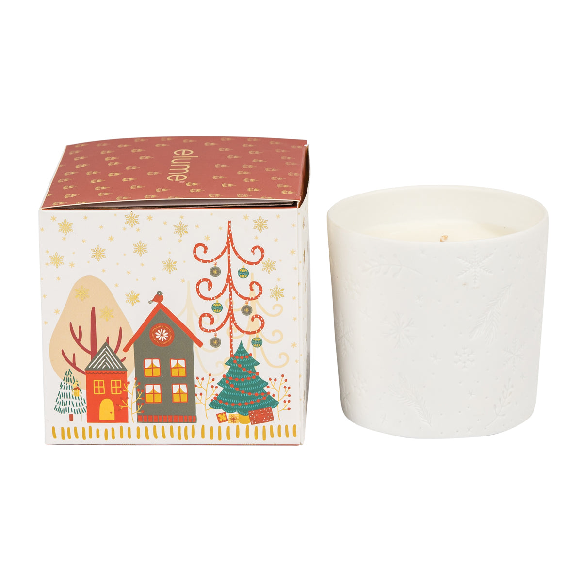 Elume Christmas Cinnamon Spice & Berries Elegant Candle