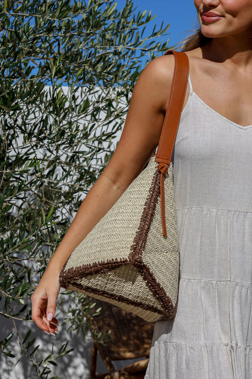 Chocolate Woven Bag