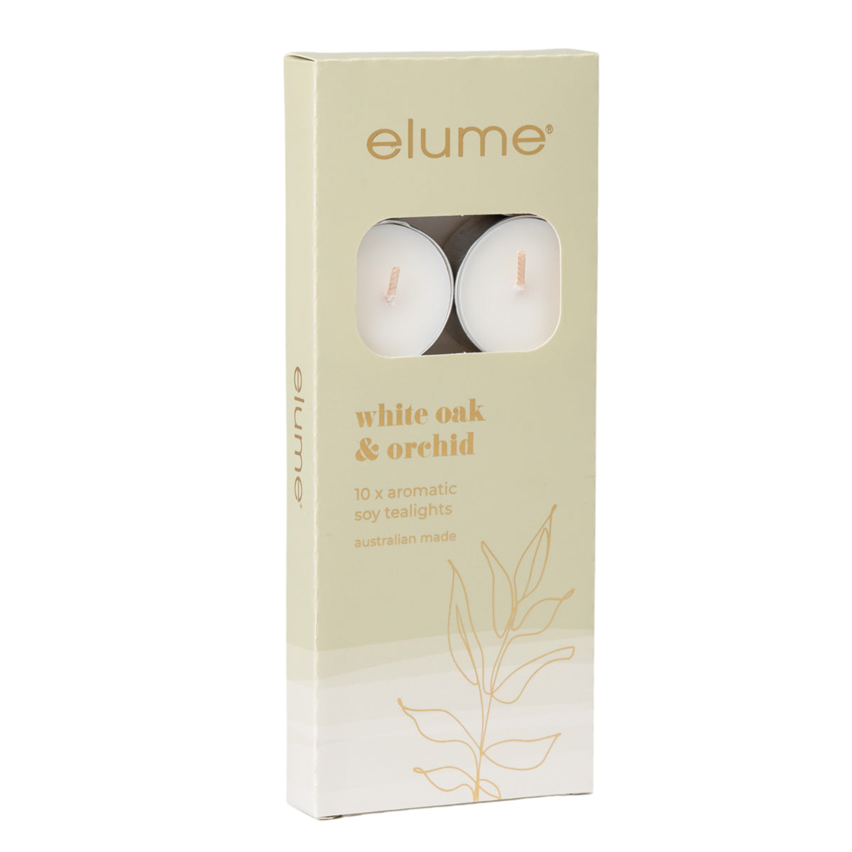 Elume White Oak & Orchid Tealights