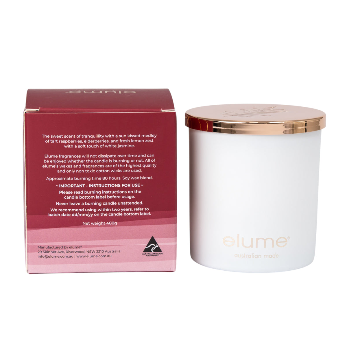 Wild Raspberry & Jasmine Soy Candles