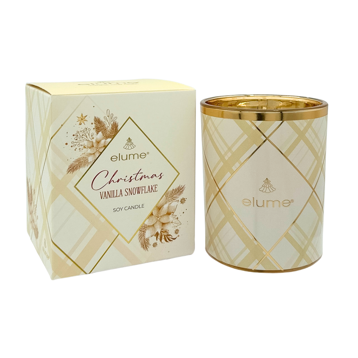 Christmas Vanilla Snowflake Soy Candles 200g