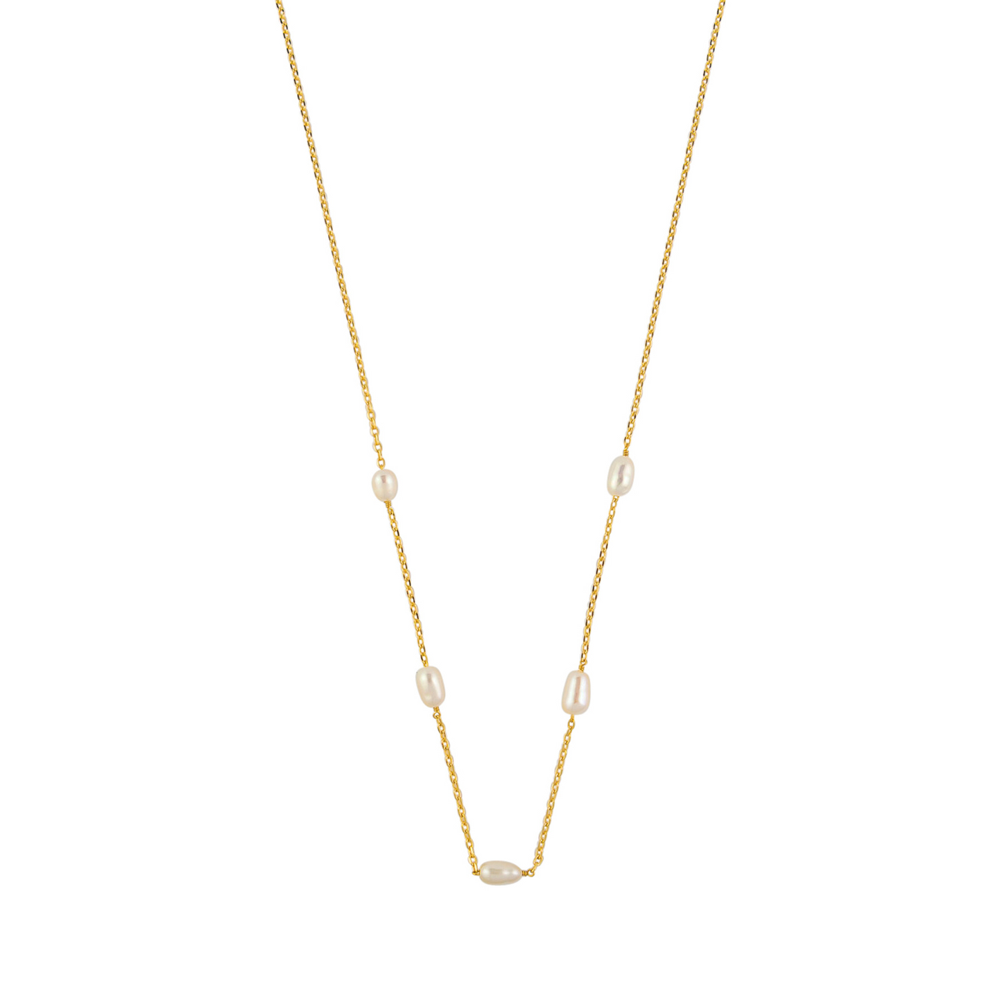 Saint Gold Pearl Necklace
