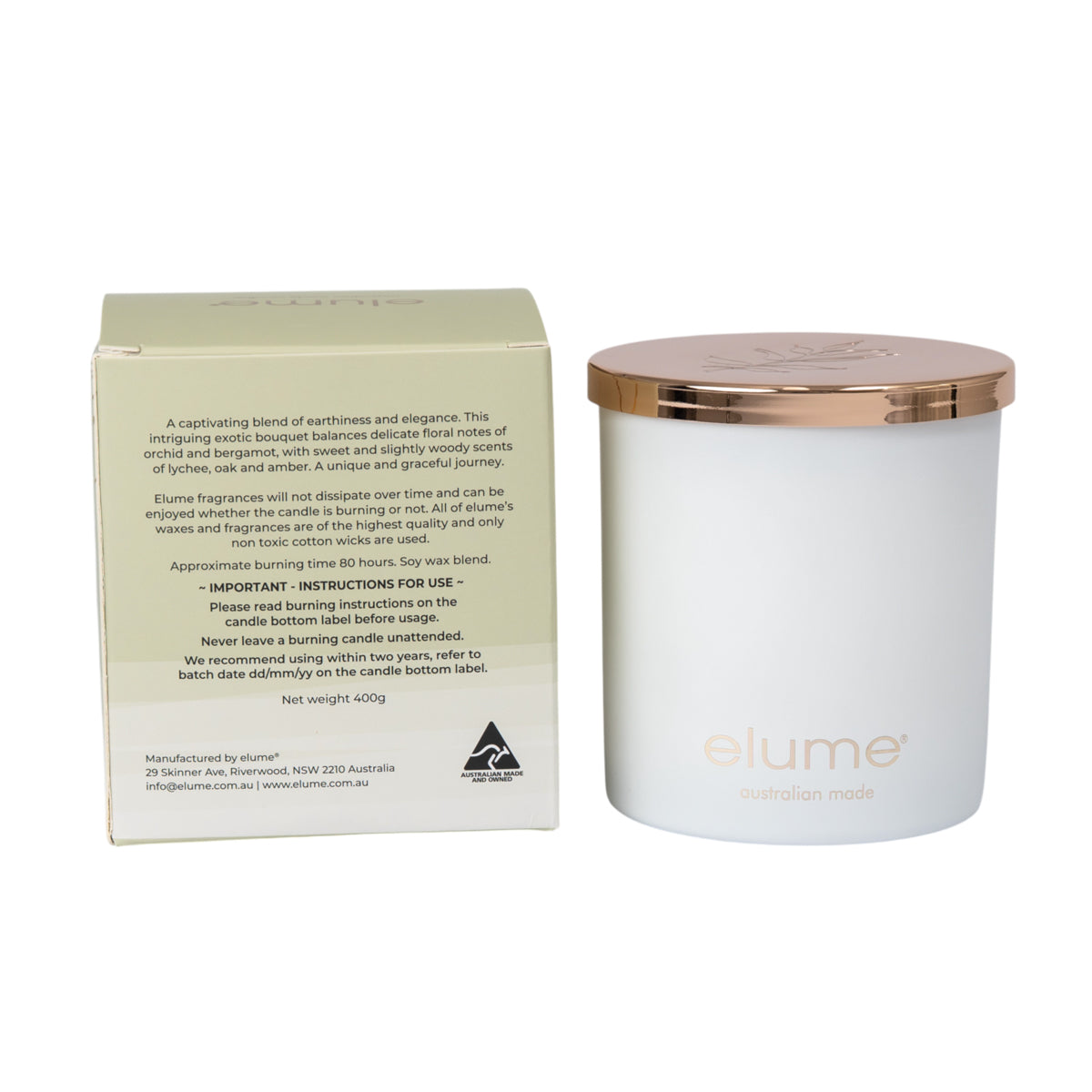 White Oak & Orchid Soy Candles