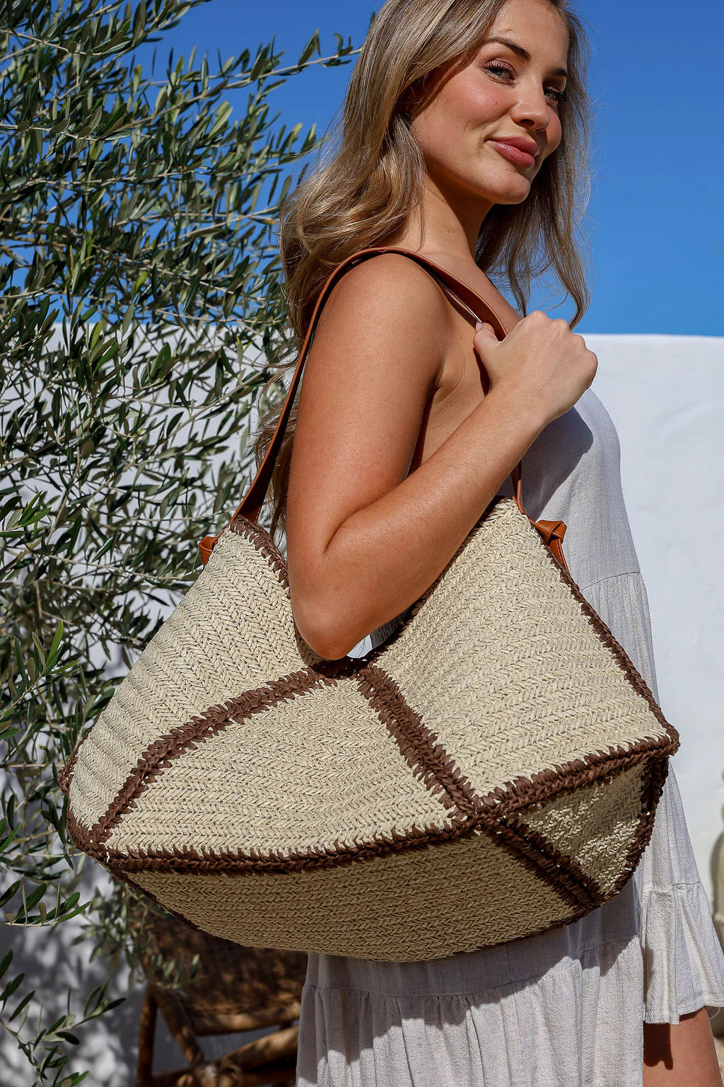 Chocolate Woven Bag