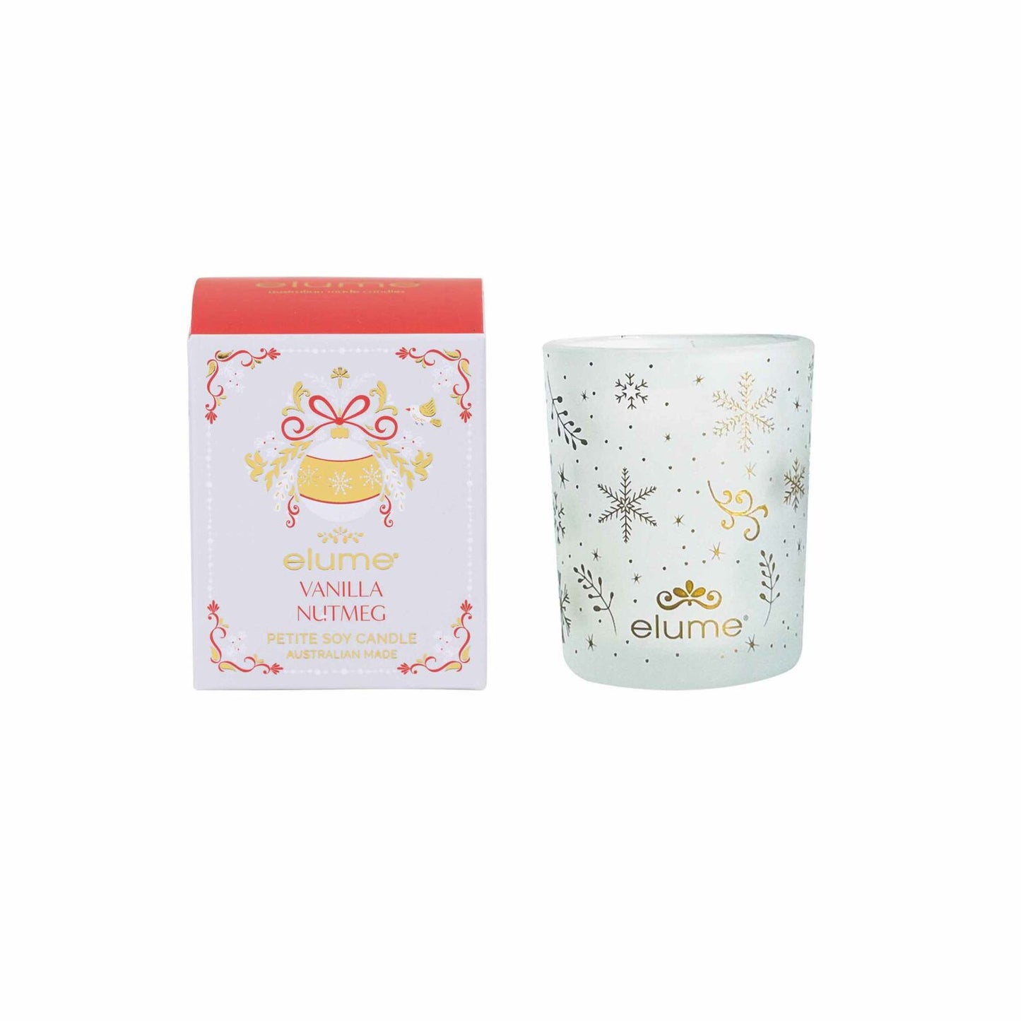 Elume Christmas Vanilla Nutmeg Petite Soy Candle