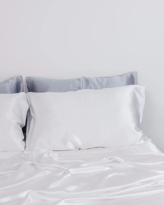 Silk Pillowcase Artic White