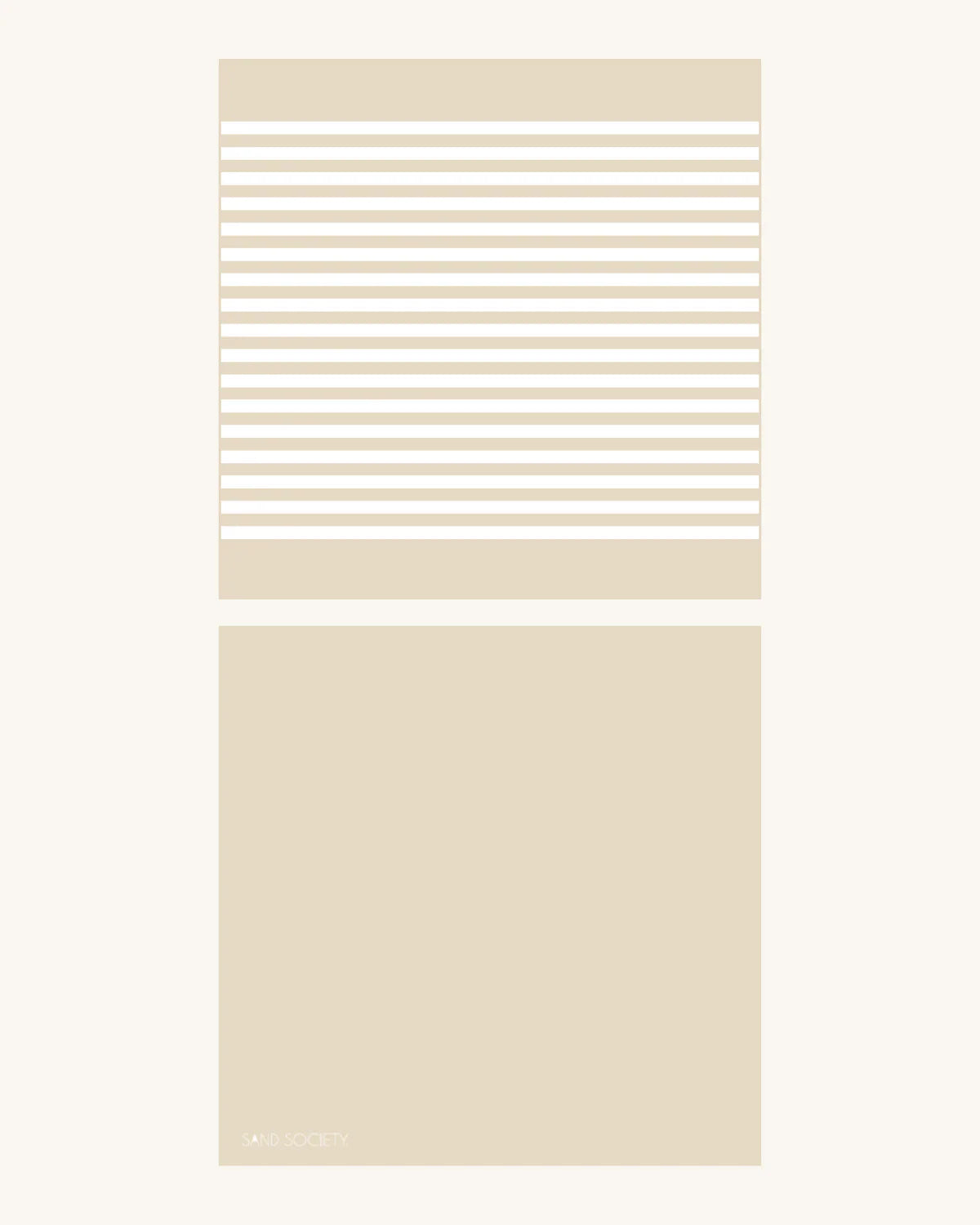 Sand Society Beach Towel - Salted Double for two