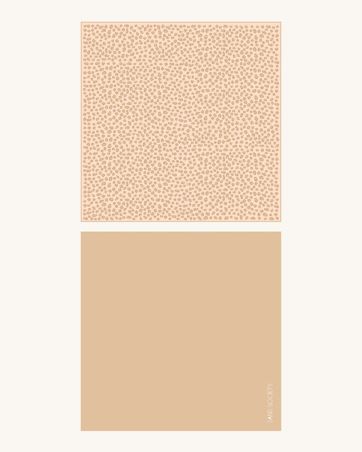 Sand Society Beach Towel - Leopard Double for two