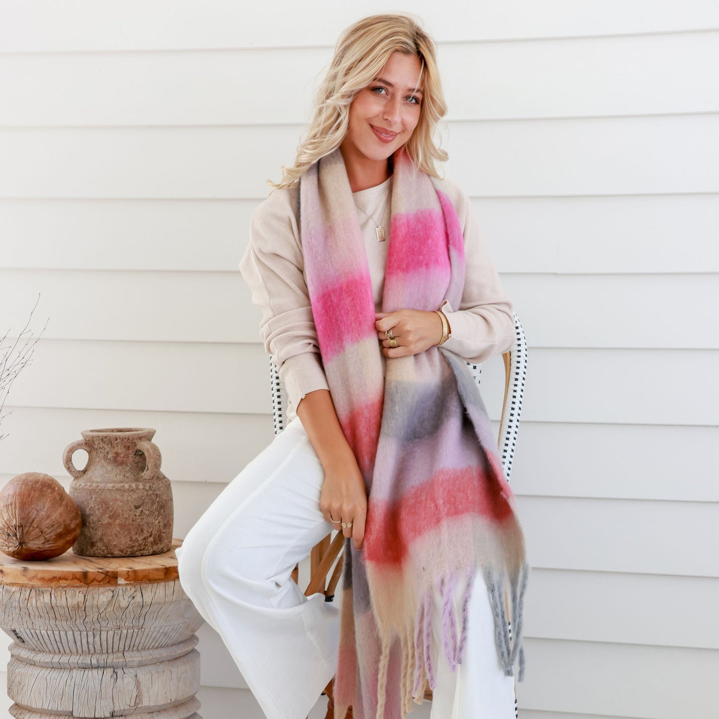 Pink Lilac Scarf