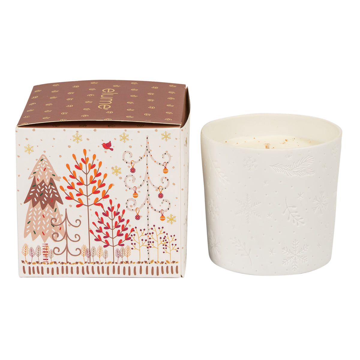 Elume Christmas Elegant Vanilla Nutmeg Soy Candles