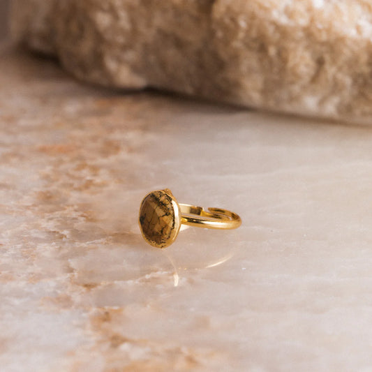 Saimi Faceted Stone Ring