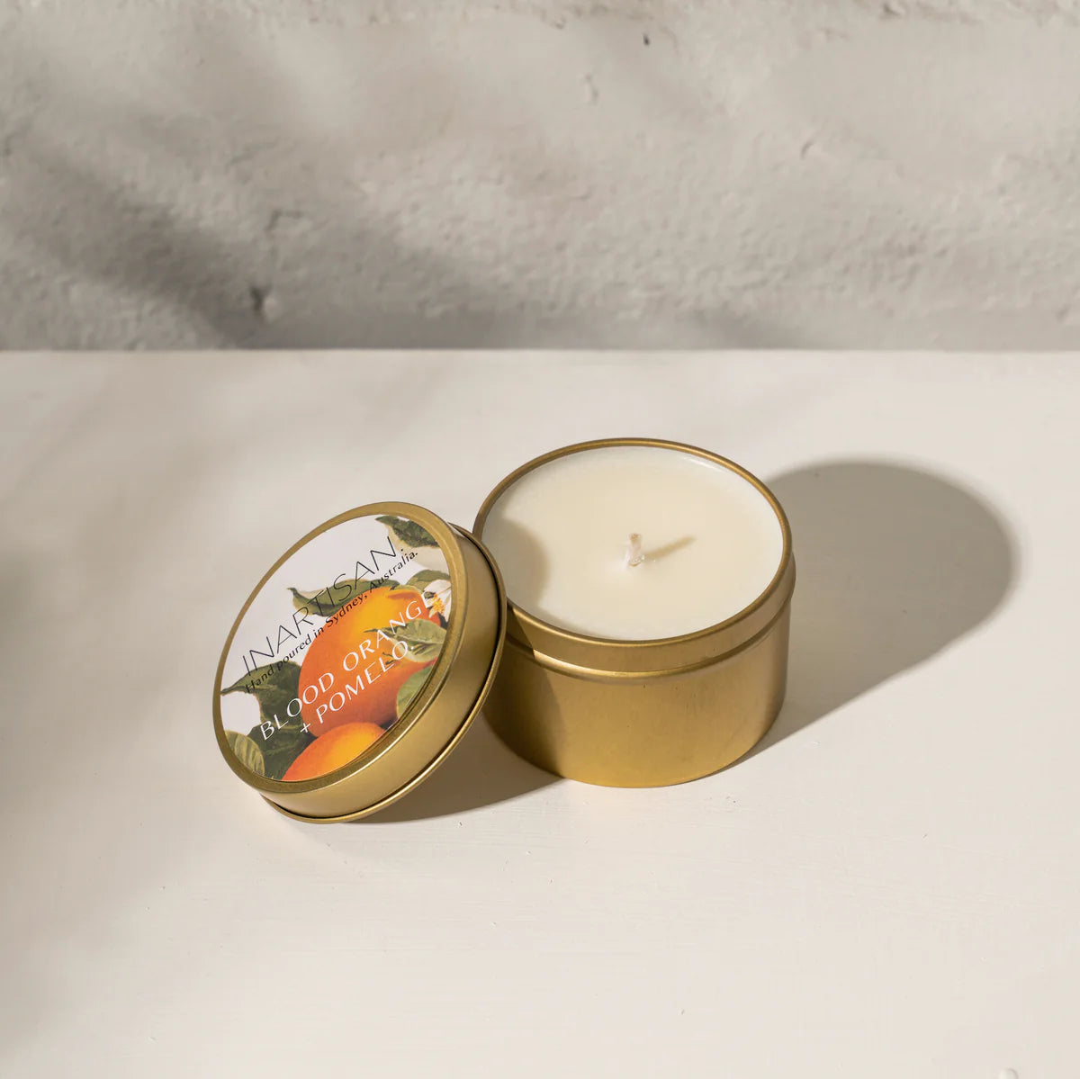 Inartisan Travel Candle - Blood Orange and Pomelo