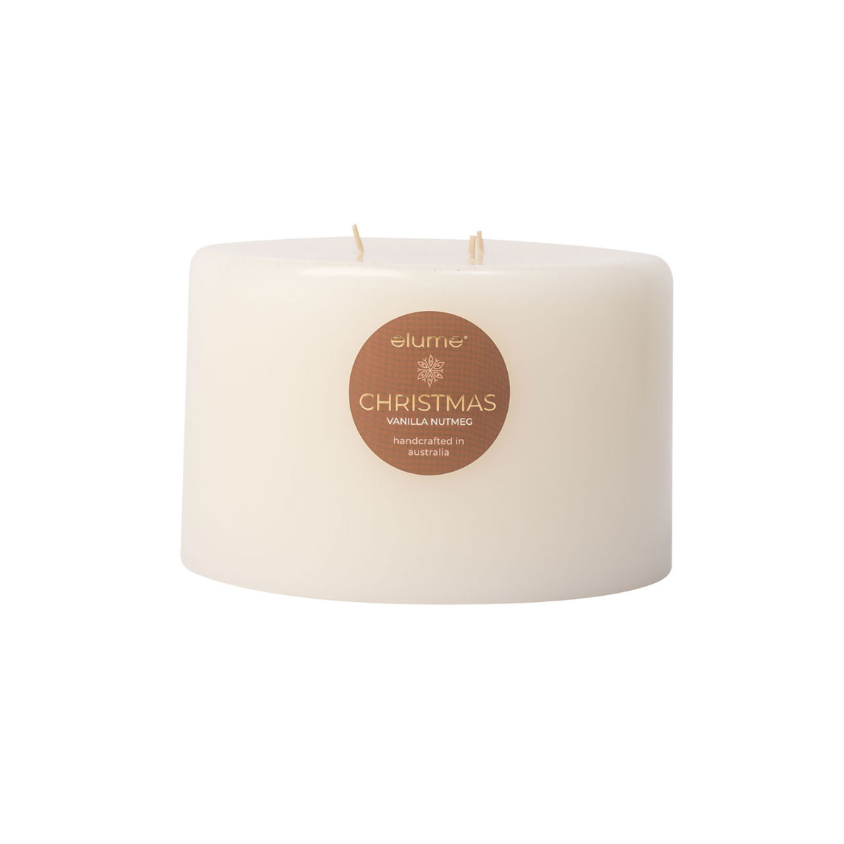 Christmas Vanilla & Nutmeg 3 Wick Pillar Candle