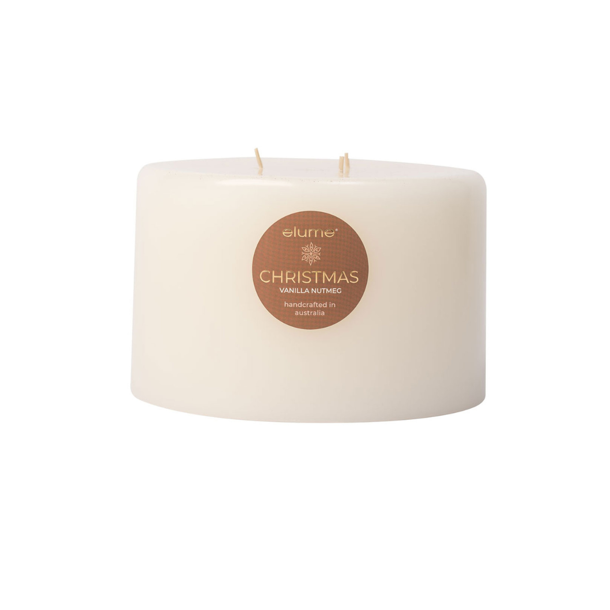 Christmas Vanilla & Nutmeg 3 Wick Pillar Candle