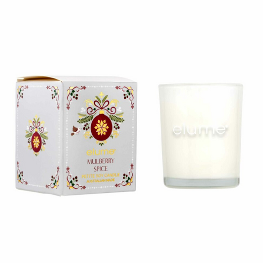 Elume Christmas Petite Mulberry Spice Soy Candles