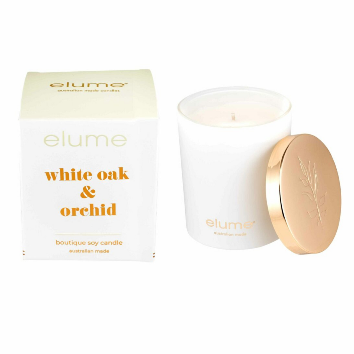 White Oak and Orchid: Elume Boutique Soy Candle