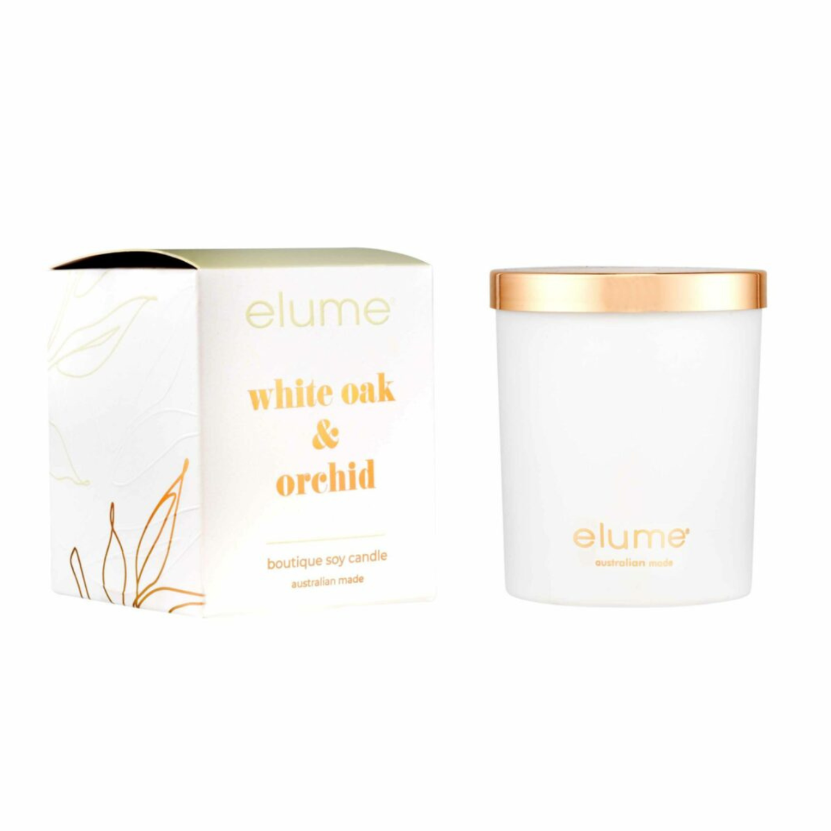 White Oak and Orchid: Elume Boutique Soy Candle