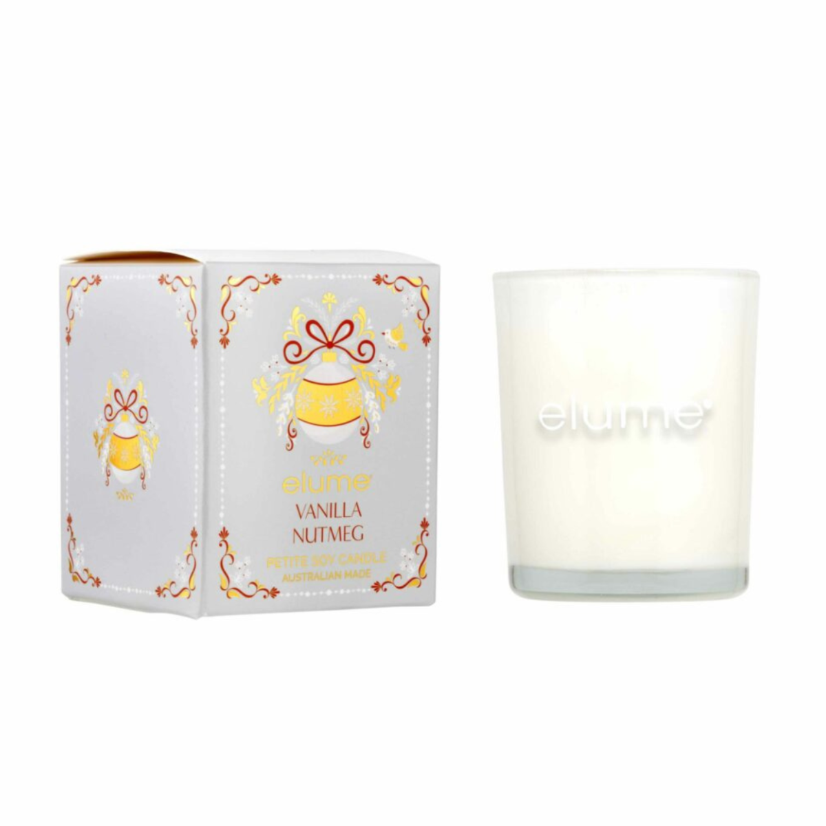 Elume Christmas Vanilla Nutmeg Petite Soy Candle