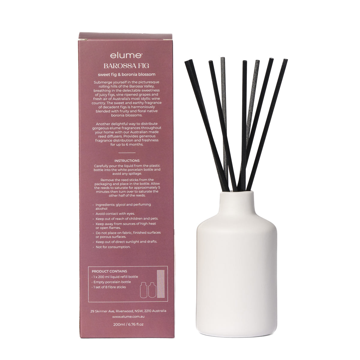 Elume Australian Escapes: Barossa Fig Reed Diffusers