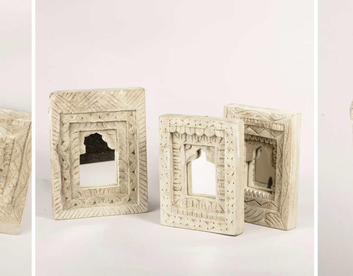 Handmade Bleached Temple Mirrors