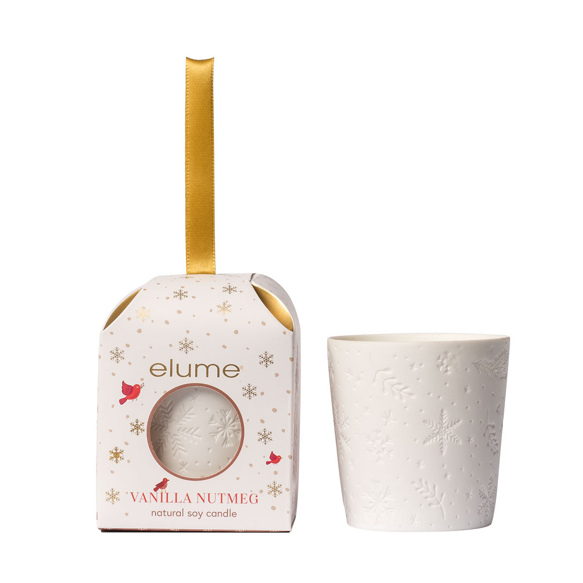 Elume Christmas Ornamental Mulberry Spice Soy Candles