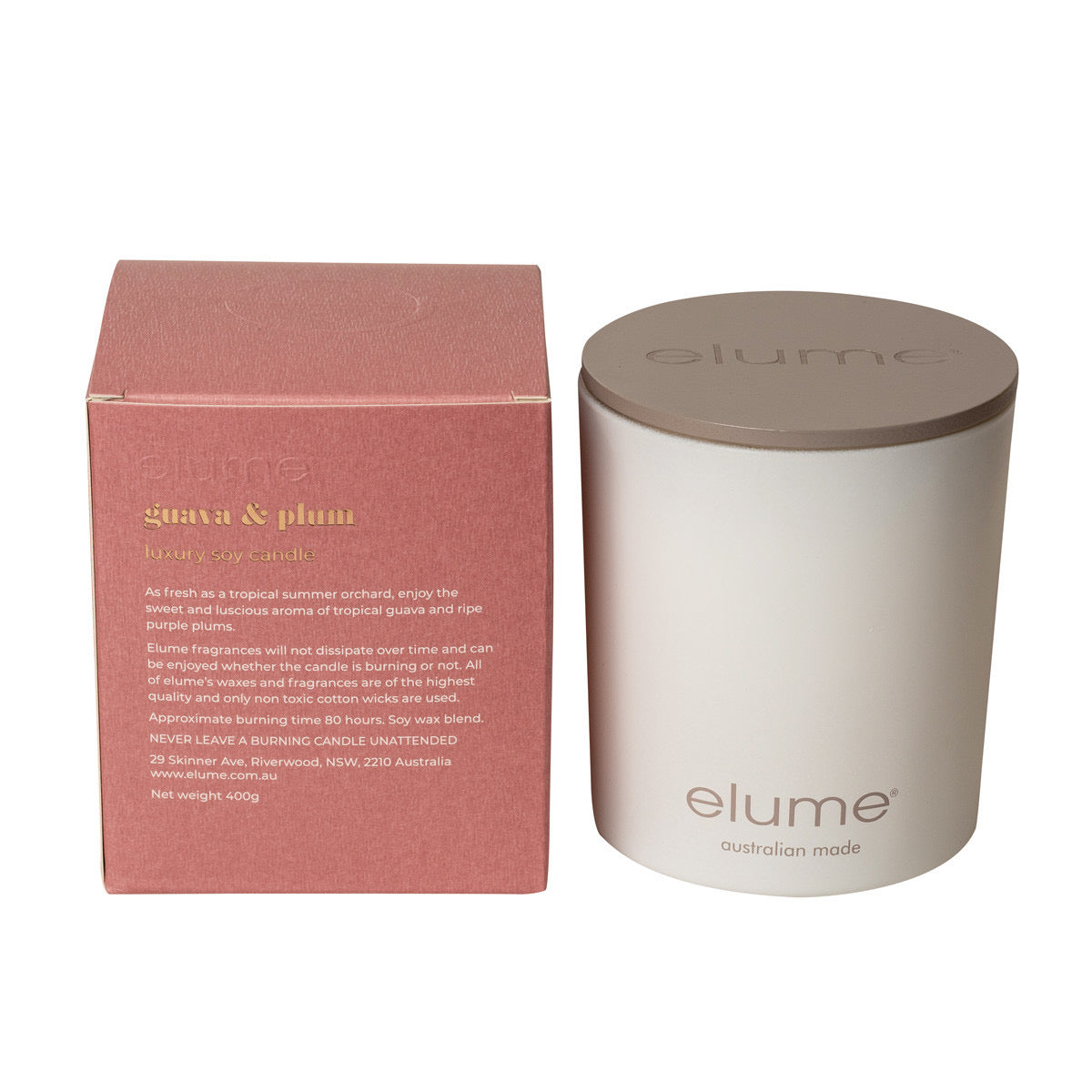 Gauva & Plum: Elume Luxury Soy Candle