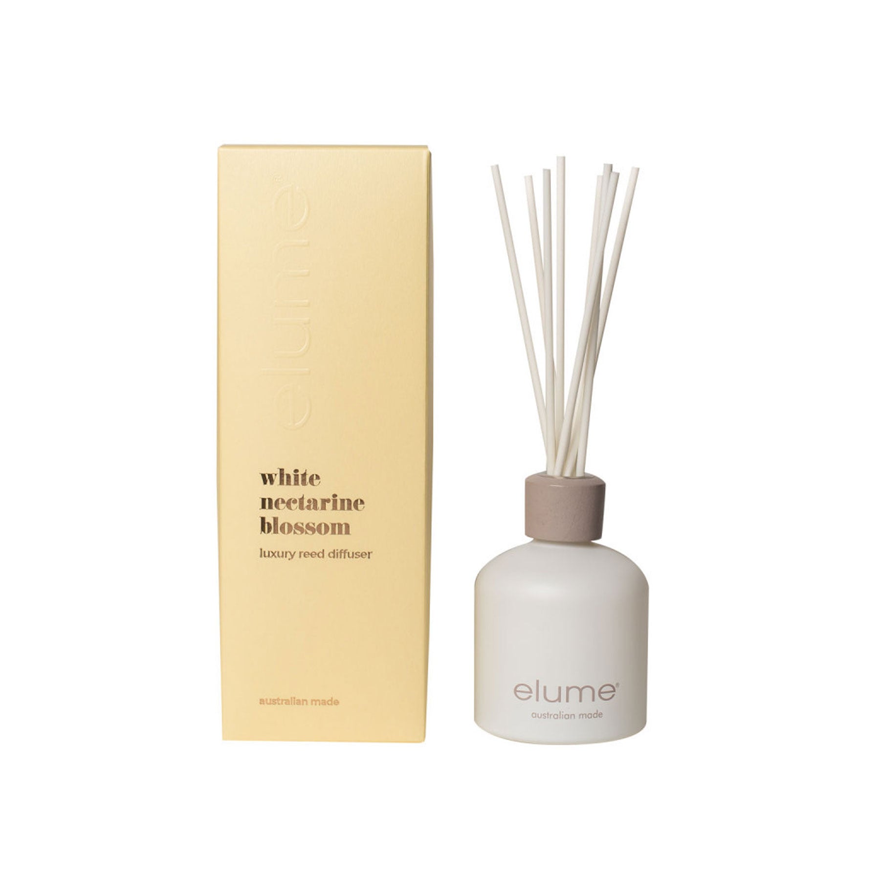 White Nectrane Blossom: Elume Luxury Reed Diffuser