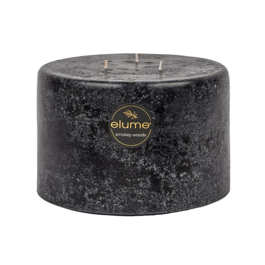 Smokey Woods 3 Wick Pillar Candle