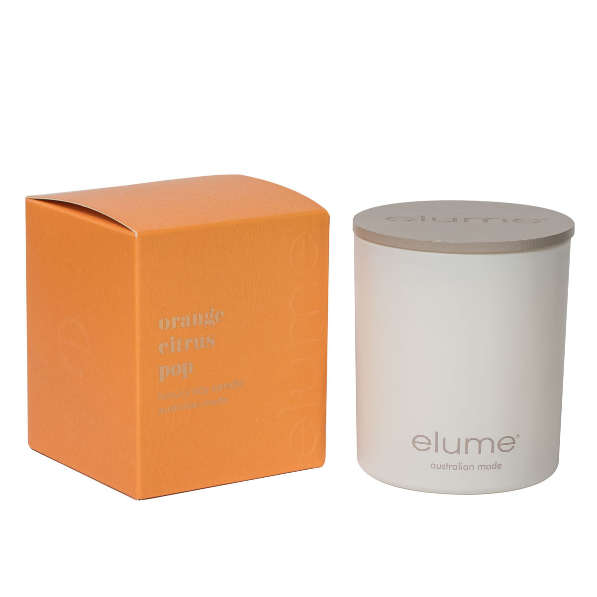 Orange Citrus Pop: Elume Luxury Soy Candle