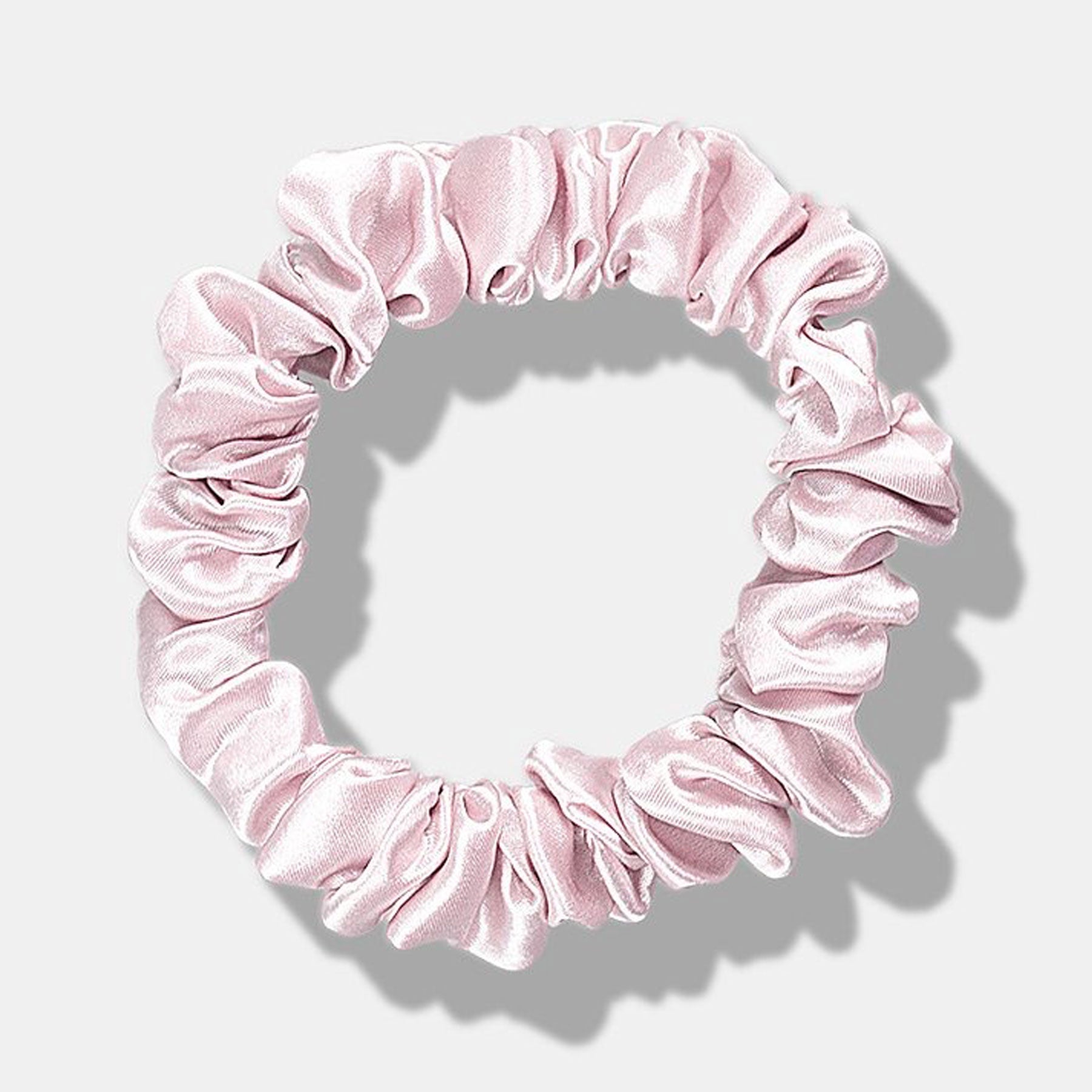 Medium Baby Pink Silk Scrunchie