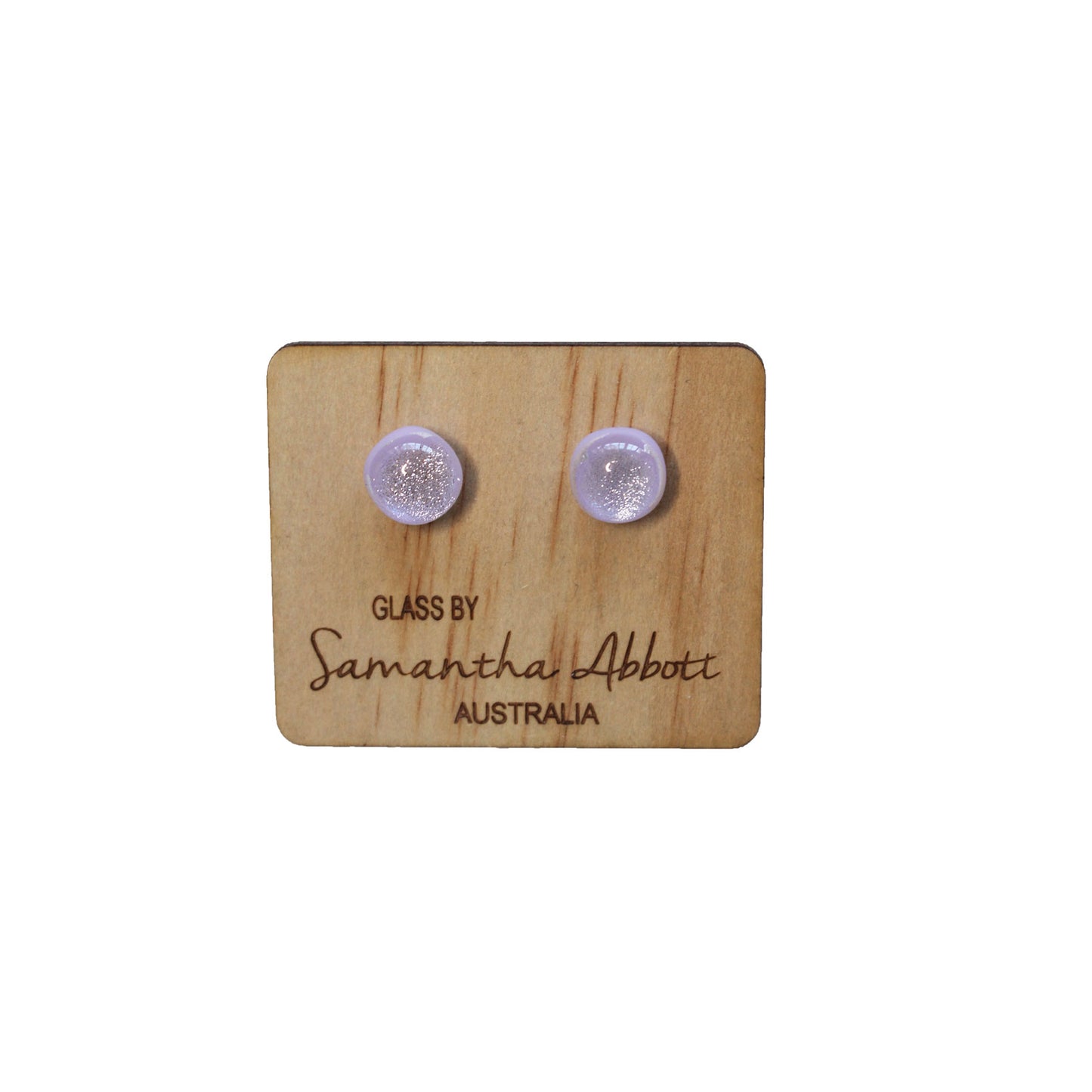 Light Purple Samantha Abbott Glass Earrings